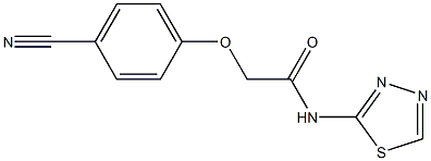 2-(4-cyanophenoxy)-N-(1,3,4-thiadiazol-2-yl)acetamide 结构式