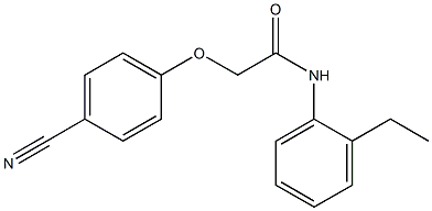 2-(4-cyanophenoxy)-N-(2-ethylphenyl)acetamide 结构式