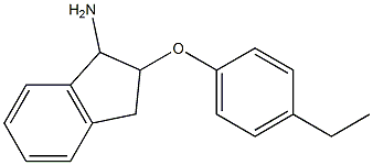 2-(4-ethylphenoxy)-2,3-dihydro-1H-inden-1-ylamine 结构式