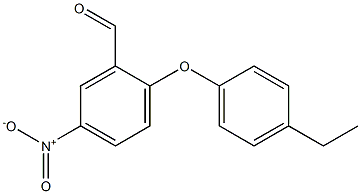 2-(4-ethylphenoxy)-5-nitrobenzaldehyde 结构式