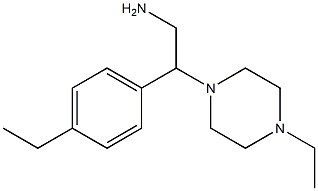 2-(4-ethylphenyl)-2-(4-ethylpiperazin-1-yl)ethanamine 结构式