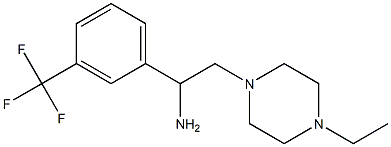 2-(4-ethylpiperazin-1-yl)-1-[3-(trifluoromethyl)phenyl]ethan-1-amine 结构式