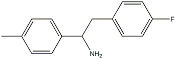 2-(4-fluorophenyl)-1-(4-methylphenyl)ethan-1-amine 结构式