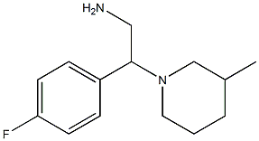 2-(4-fluorophenyl)-2-(3-methylpiperidin-1-yl)ethanamine 结构式