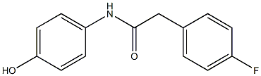 2-(4-fluorophenyl)-N-(4-hydroxyphenyl)acetamide 结构式