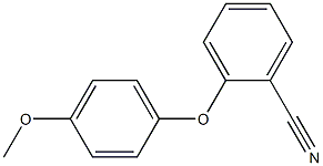 2-(4-methoxyphenoxy)benzonitrile 结构式