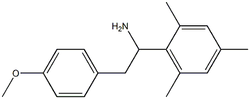 2-(4-methoxyphenyl)-1-(2,4,6-trimethylphenyl)ethan-1-amine 结构式