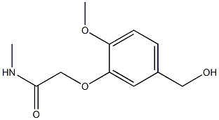 2-[5-(hydroxymethyl)-2-methoxyphenoxy]-N-methylacetamide 结构式