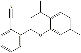 2-[5-methyl-2-(propan-2-yl)phenoxymethyl]benzonitrile 结构式