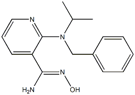 2-[benzyl(isopropyl)amino]-N'-hydroxypyridine-3-carboximidamide 结构式