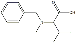 2-[benzyl(methyl)amino]-3-methylbutanoic acid 结构式