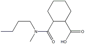2-[butyl(methyl)carbamoyl]cyclohexane-1-carboxylic acid 结构式