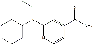 2-[cyclohexyl(ethyl)amino]pyridine-4-carbothioamide 结构式