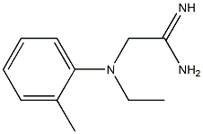 2-[ethyl(2-methylphenyl)amino]ethanimidamide 结构式