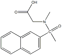 2-[N-methyl-1-(naphthalen-2-yl)acetamido]acetic acid 结构式