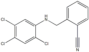 2-{[(2,4,5-trichlorophenyl)amino]methyl}benzonitrile 结构式