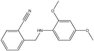2-{[(2,4-dimethoxyphenyl)amino]methyl}benzonitrile 结构式
