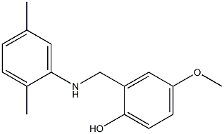 2-{[(2,5-dimethylphenyl)amino]methyl}-4-methoxyphenol 结构式