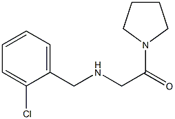 2-{[(2-chlorophenyl)methyl]amino}-1-(pyrrolidin-1-yl)ethan-1-one 结构式