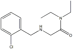 2-{[(2-chlorophenyl)methyl]amino}-N,N-diethylacetamide 结构式