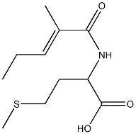 2-{[(2E)-2-methylpent-2-enoyl]amino}-4-(methylthio)butanoic acid 结构式