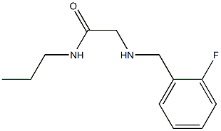 2-{[(2-fluorophenyl)methyl]amino}-N-propylacetamide 结构式