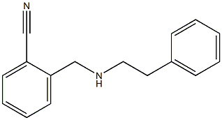 2-{[(2-phenylethyl)amino]methyl}benzonitrile 结构式