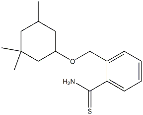 2-{[(3,3,5-trimethylcyclohexyl)oxy]methyl}benzene-1-carbothioamide 结构式