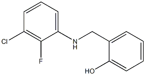 2-{[(3-chloro-2-fluorophenyl)amino]methyl}phenol 结构式