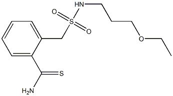 2-{[(3-ethoxypropyl)sulfamoyl]methyl}benzene-1-carbothioamide 结构式