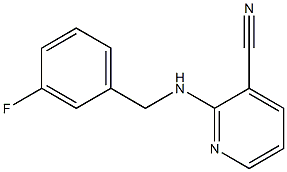 2-{[(3-fluorophenyl)methyl]amino}pyridine-3-carbonitrile 结构式