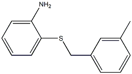 2-{[(3-methylphenyl)methyl]sulfanyl}aniline 结构式