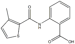 2-{[(3-methylthien-2-yl)carbonyl]amino}benzoic acid 结构式