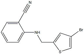 2-{[(4-bromothiophen-2-yl)methyl]amino}benzonitrile 结构式