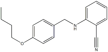 2-{[(4-butoxyphenyl)methyl]amino}benzonitrile 结构式