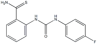 2-{[(4-fluorophenyl)carbamoyl]amino}benzene-1-carbothioamide 结构式