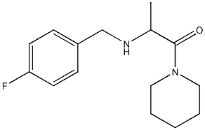 2-{[(4-fluorophenyl)methyl]amino}-1-(piperidin-1-yl)propan-1-one 结构式