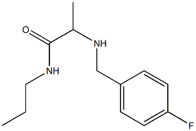 2-{[(4-fluorophenyl)methyl]amino}-N-propylpropanamide 结构式