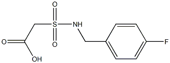 2-{[(4-fluorophenyl)methyl]sulfamoyl}acetic acid 结构式