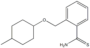 2-{[(4-methylcyclohexyl)oxy]methyl}benzenecarbothioamide 结构式
