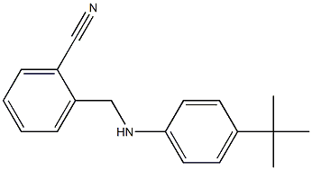 2-{[(4-tert-butylphenyl)amino]methyl}benzonitrile 结构式