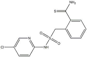 2-{[(5-chloropyridin-2-yl)sulfamoyl]methyl}benzene-1-carbothioamide 结构式