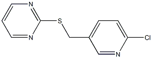 2-{[(6-chloropyridin-3-yl)methyl]sulfanyl}pyrimidine 结构式