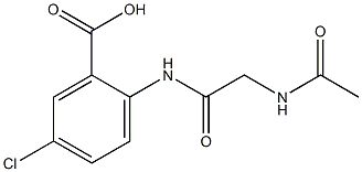 2-{[(acetylamino)acetyl]amino}-5-chlorobenzoic acid 结构式