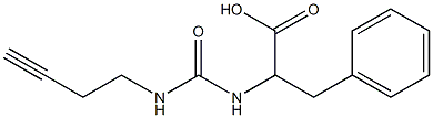 2-{[(but-3-ynylamino)carbonyl]amino}-3-phenylpropanoic acid 结构式