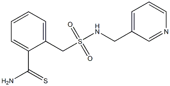 2-{[(pyridin-3-ylmethyl)sulfamoyl]methyl}benzene-1-carbothioamide 结构式