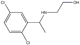 2-{[1-(2,5-dichlorophenyl)ethyl]amino}ethan-1-ol 结构式