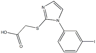 2-{[1-(3-iodophenyl)-1H-imidazol-2-yl]sulfanyl}acetic acid 结构式