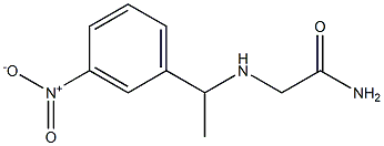 2-{[1-(3-nitrophenyl)ethyl]amino}acetamide 结构式