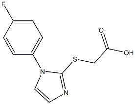 2-{[1-(4-fluorophenyl)-1H-imidazol-2-yl]sulfanyl}acetic acid 结构式